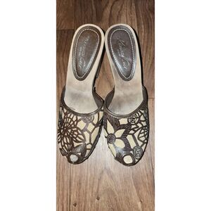 Kenneth Cole Peeptoe Clogs